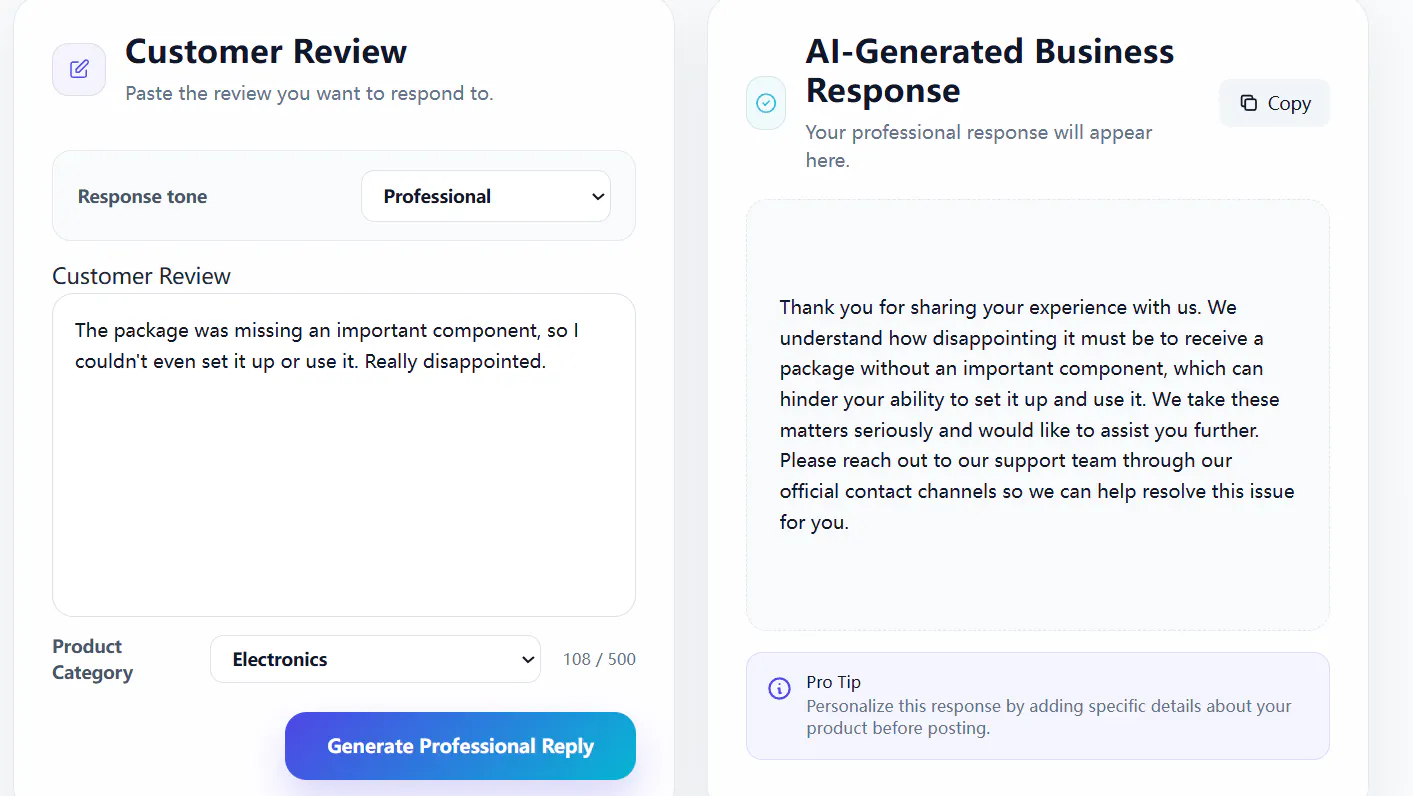 Oizmo Review Reply gallery image