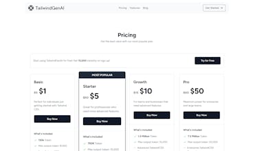 TailwindGenAI gallery image