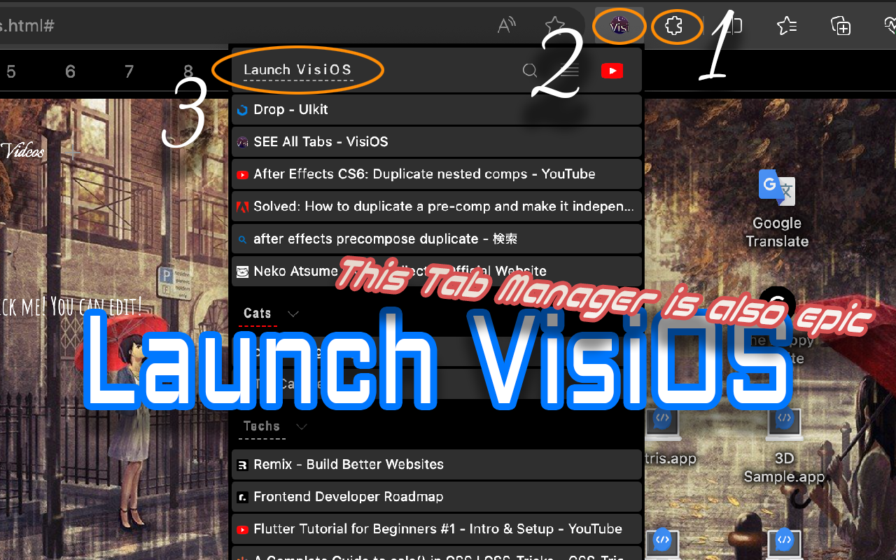 Visios - Tab/Bookmark Manager OS medya 6