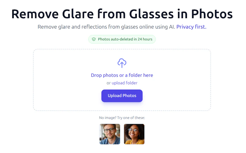 RemoveGlassesGlare screenshot 4