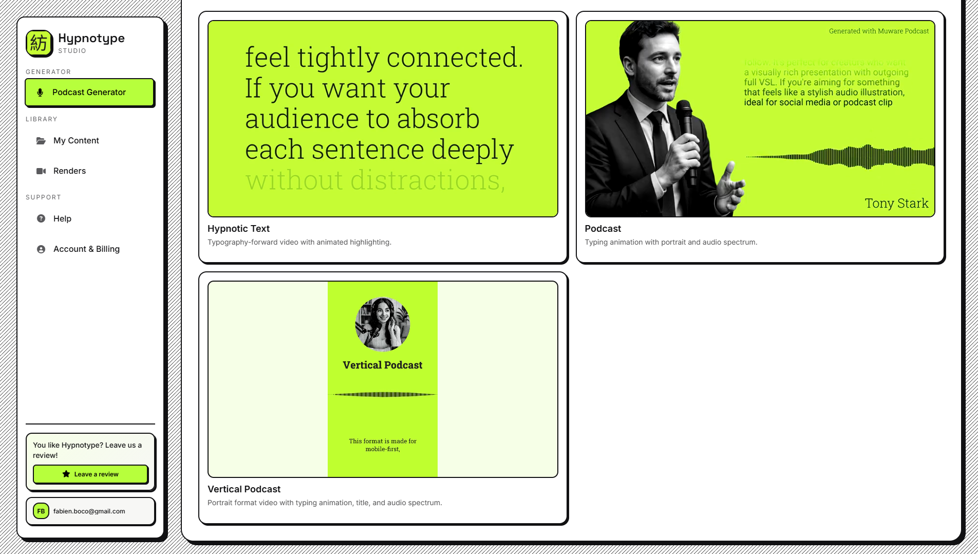 Hypnotype gallery image