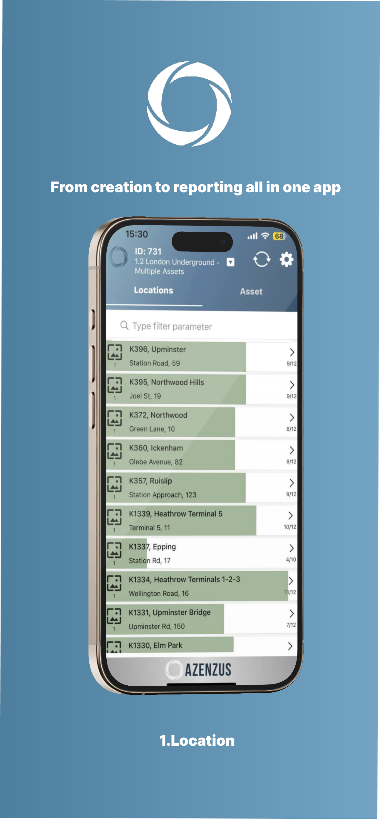 Azenzus Inspection Manager - Screenshot 3 showing product features and functionality