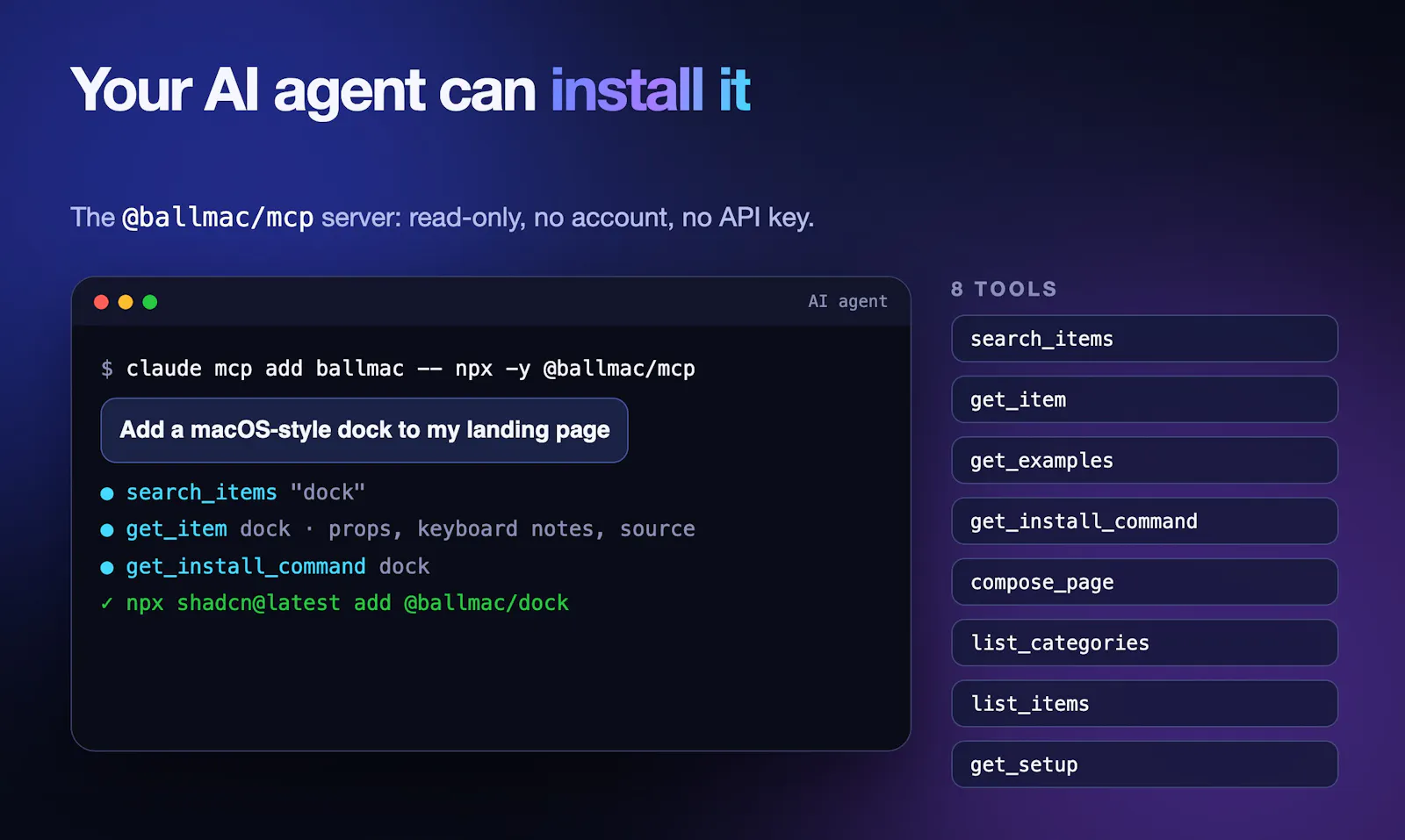 Ballmac UI screenshot 3