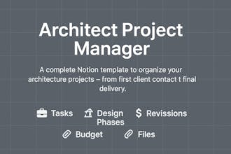 Architect Project Manager–NotionTemplate gallery image