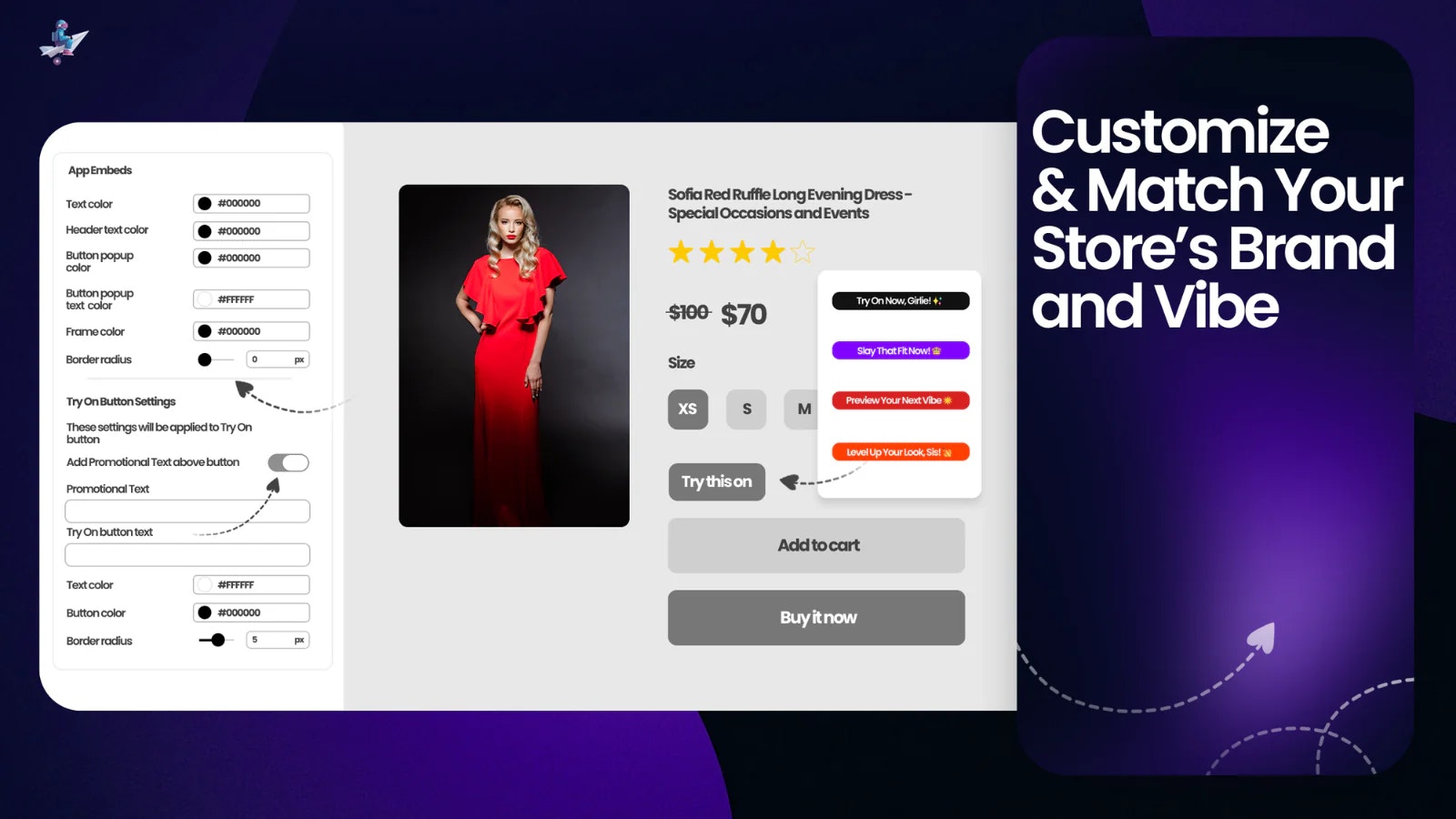 Visualize AI – Virtual Try-On - Screenshot 3 showing product features and functionality