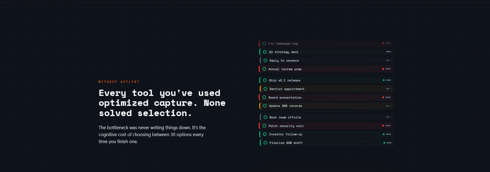 Actlyst screenshot 2