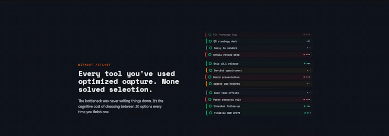 Actlyst screenshot 2
