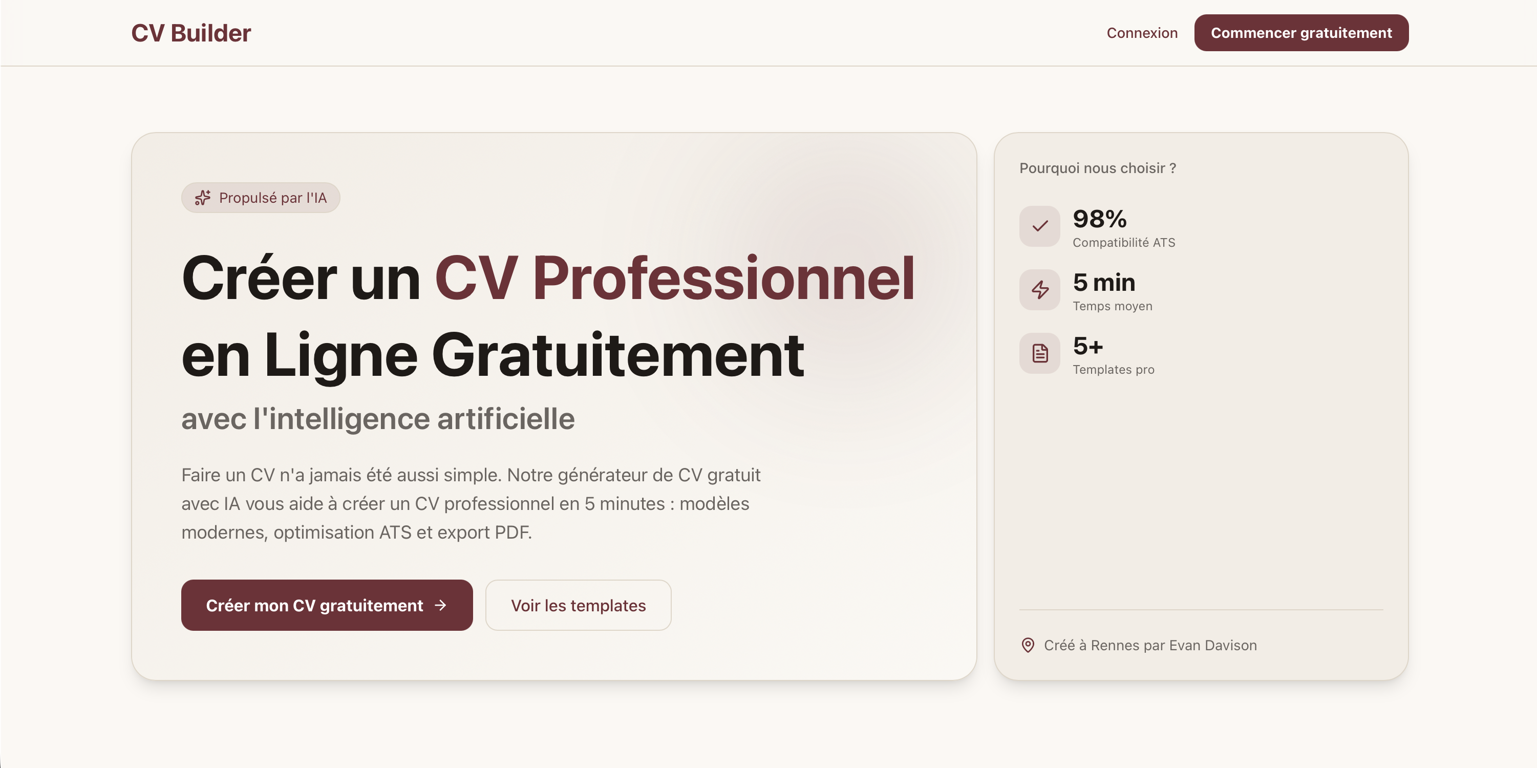 CV Builder Gratuit gallery image