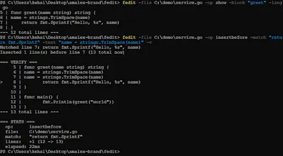 Edit any file, any language, CLI + MCP gallery image