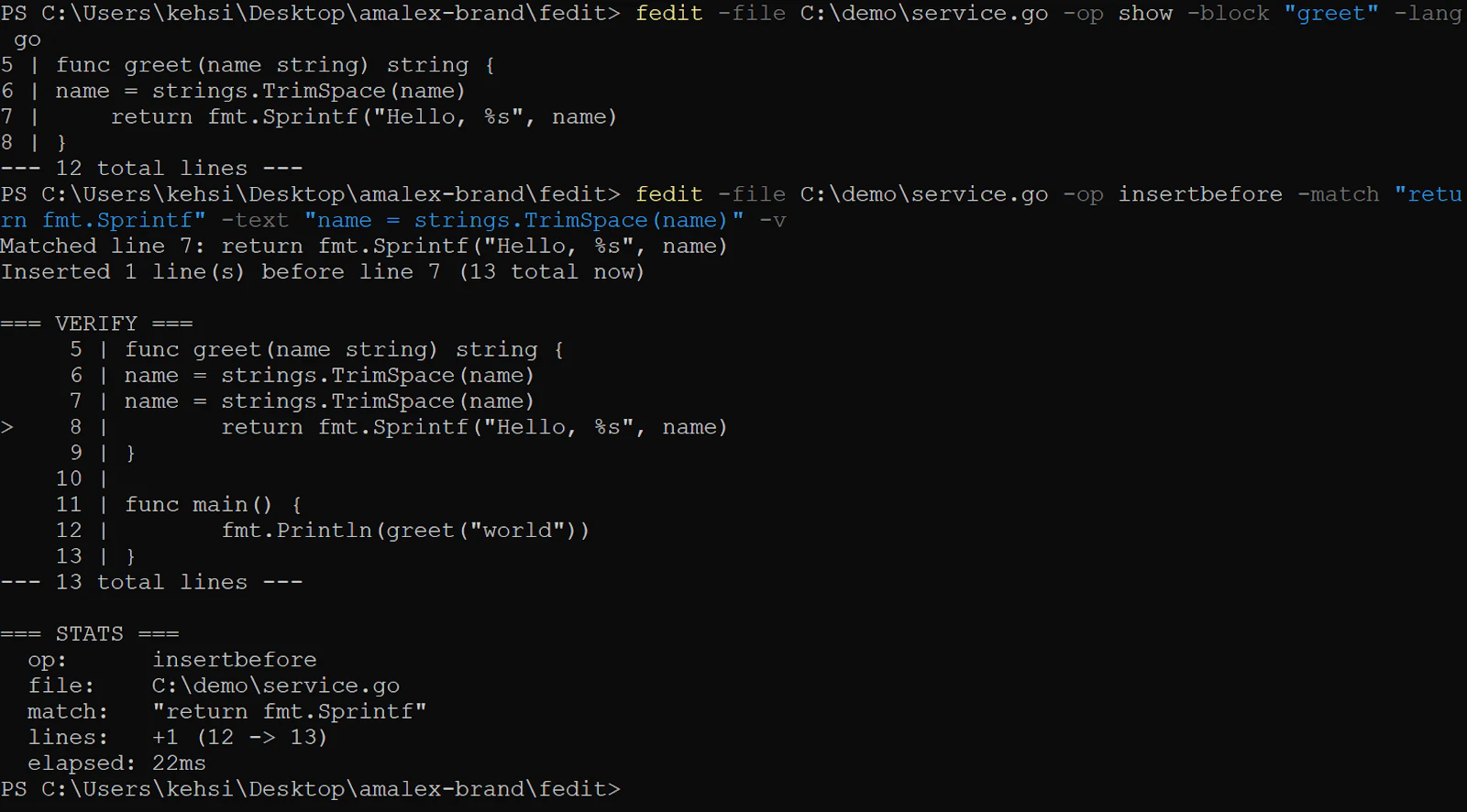 Edit any file, any language, CLI + MCP screenshot 7