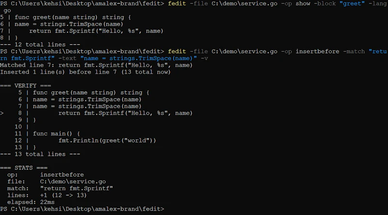 Edit any file, any language, CLI + MCP screenshot 7