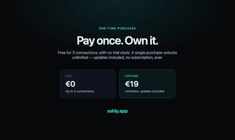 Sshly — SSH, made friendly. screenshot 4