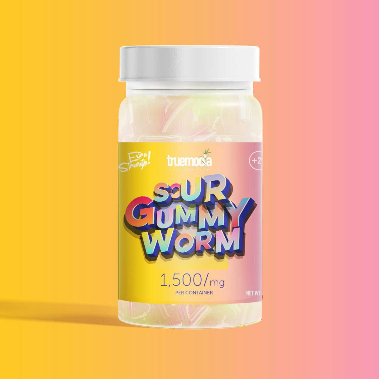 Saurer gummiartiger Wurm 1500 mg