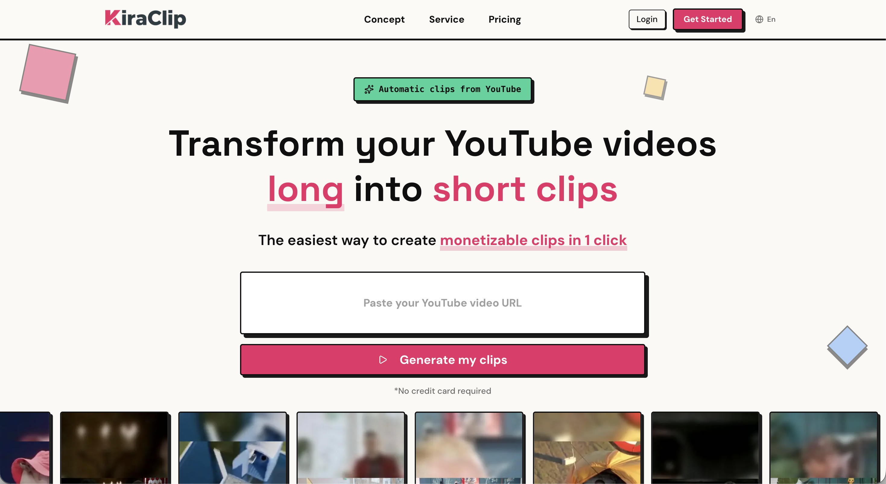 KiraClip - Main product screenshot demonstrating key features and user interface
