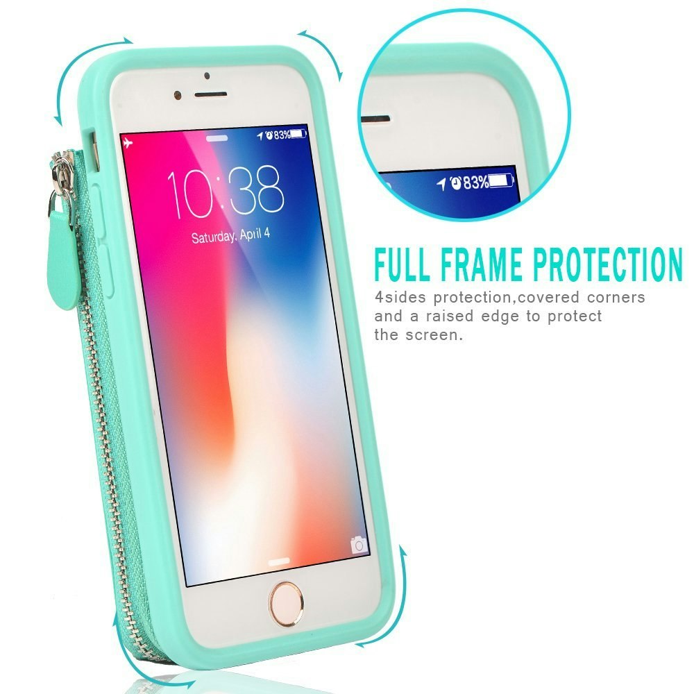 Phone case with zipper wallet gallery image