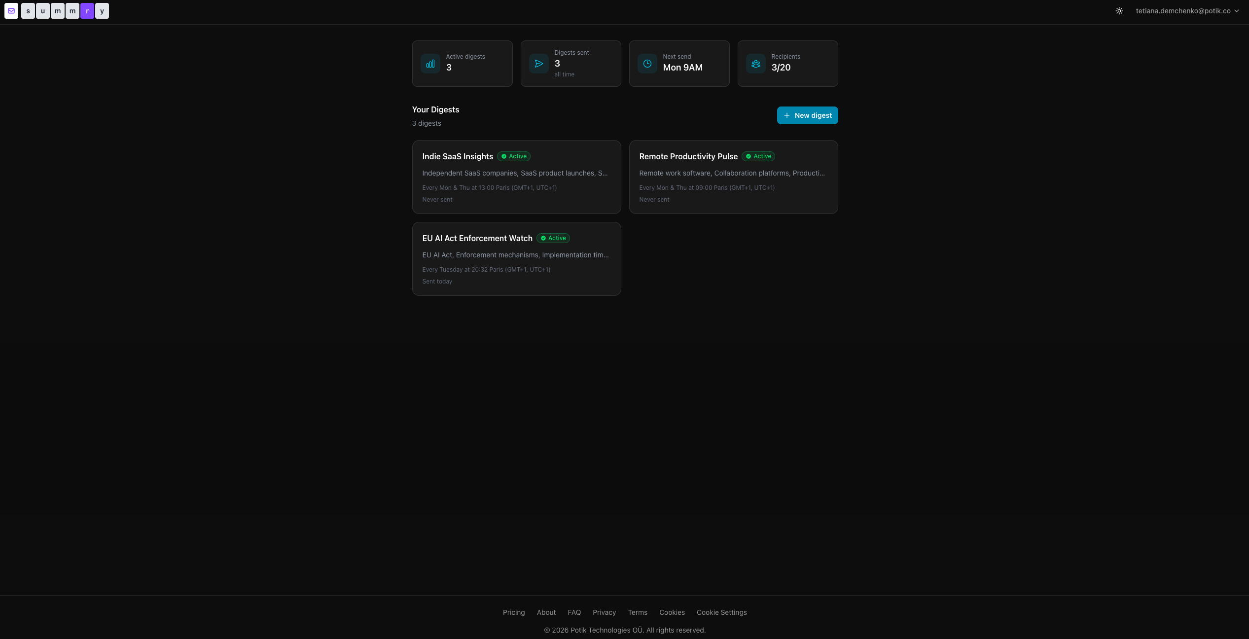 summry - Main product screenshot demonstrating key features and user interface