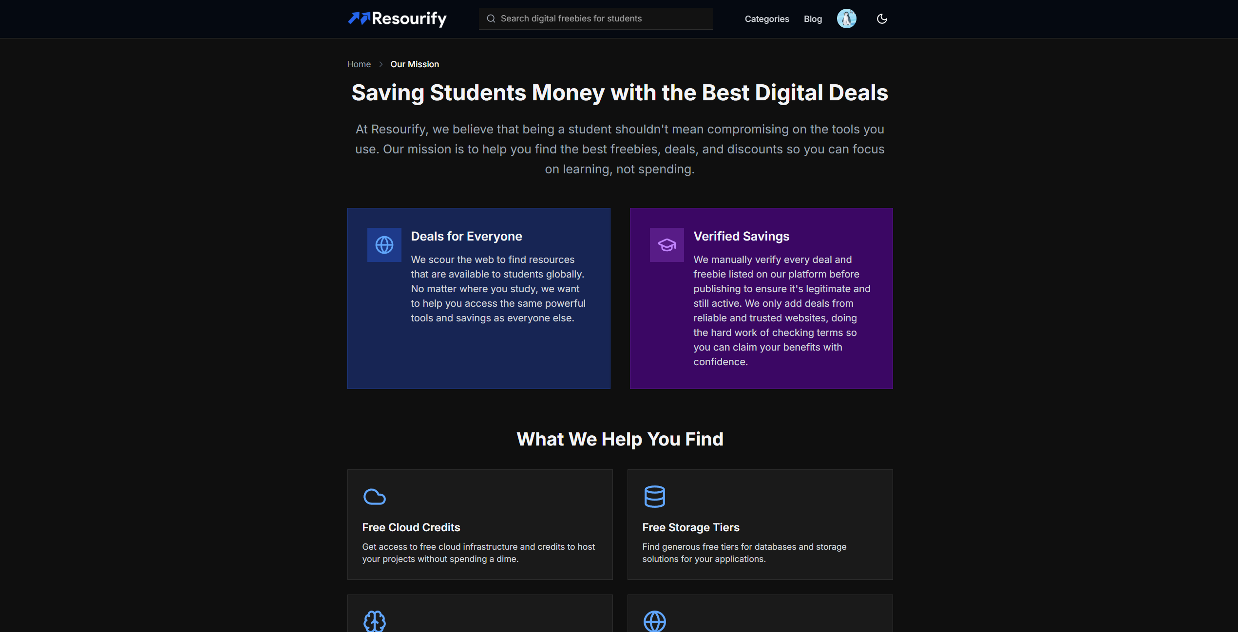 Resourify - Screenshot 2 showing product features and functionality