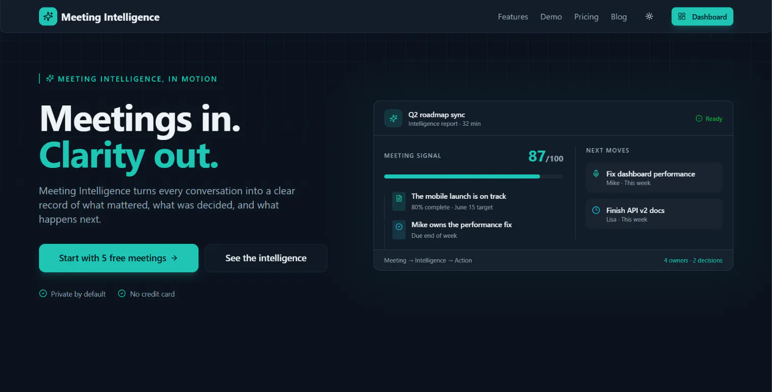 Meeting Intelligence gallery image