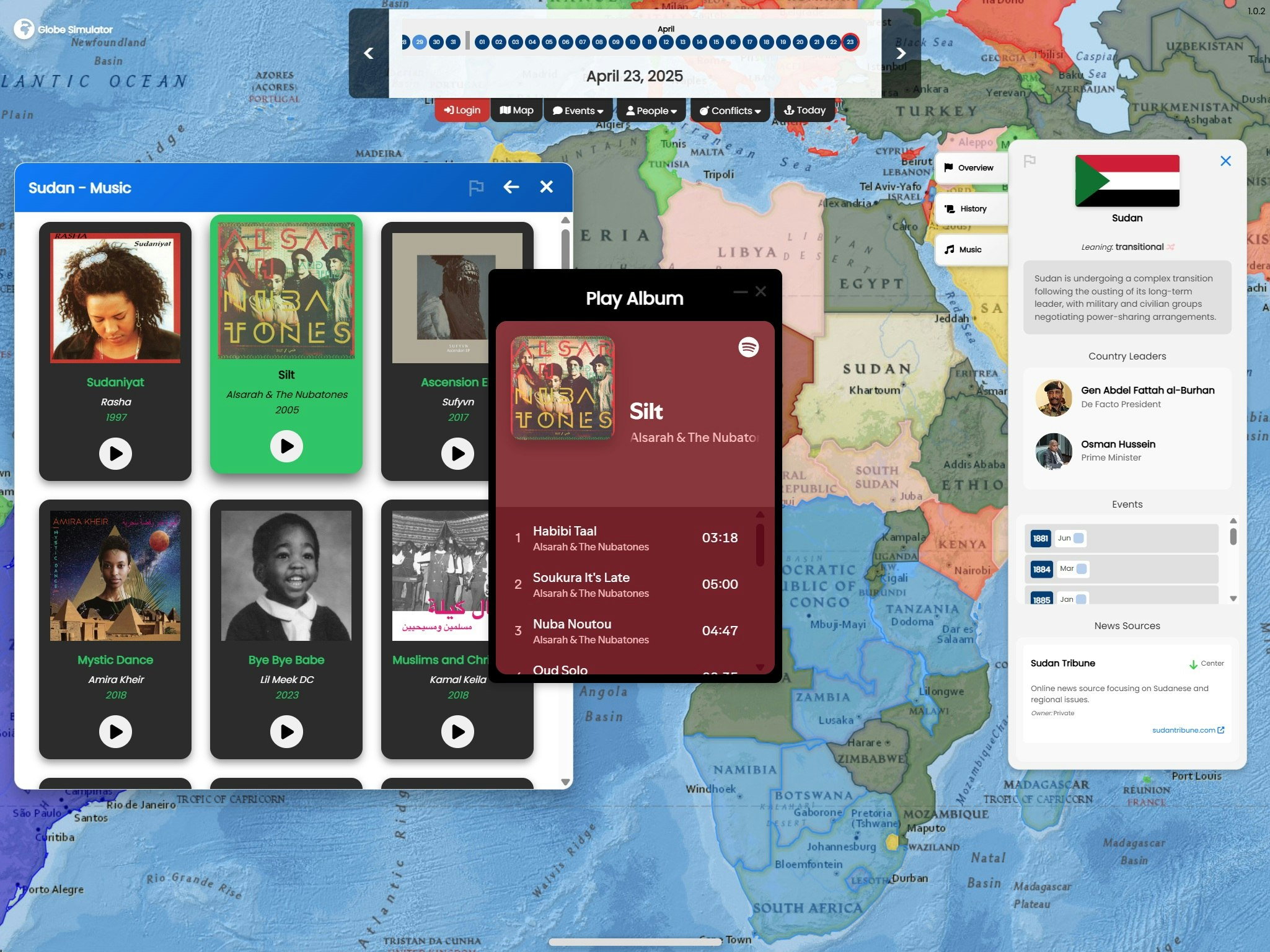 Média Simulateur de globe - Map-First News et IA Insights 4