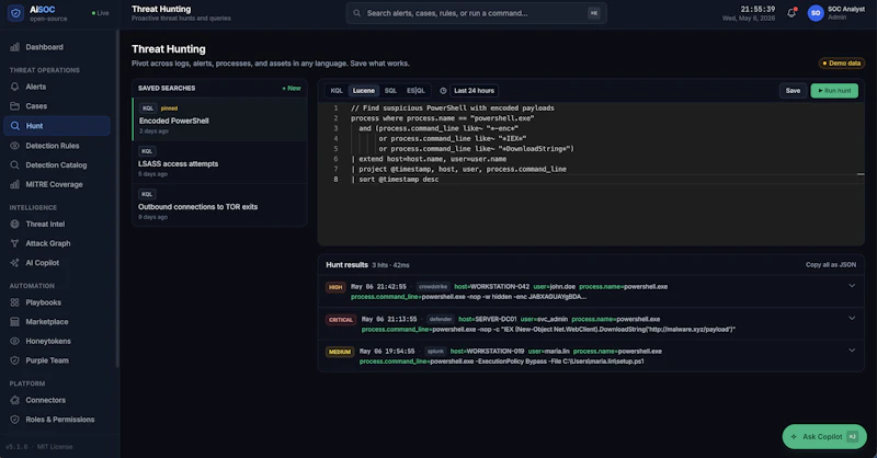 AiSOC screenshot 3
