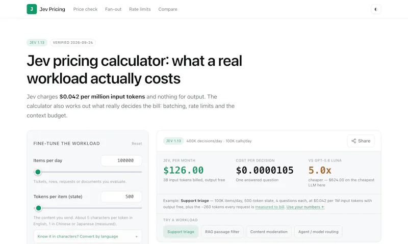 Jev Pricing screenshot 5