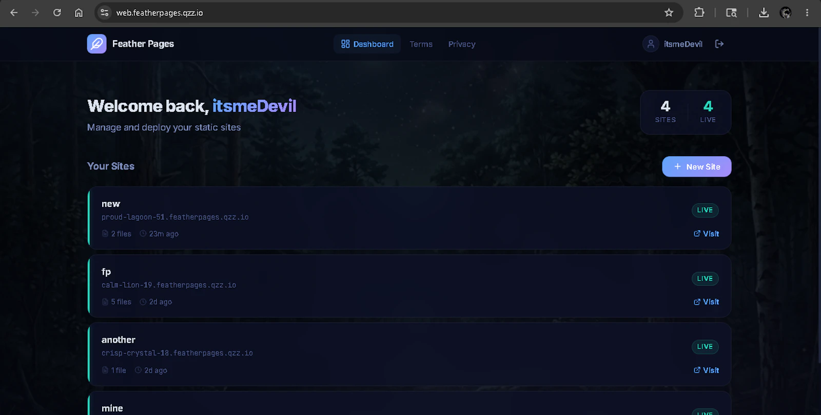 FeatherPages screenshot 1