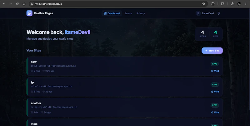FeatherPages screenshot 1