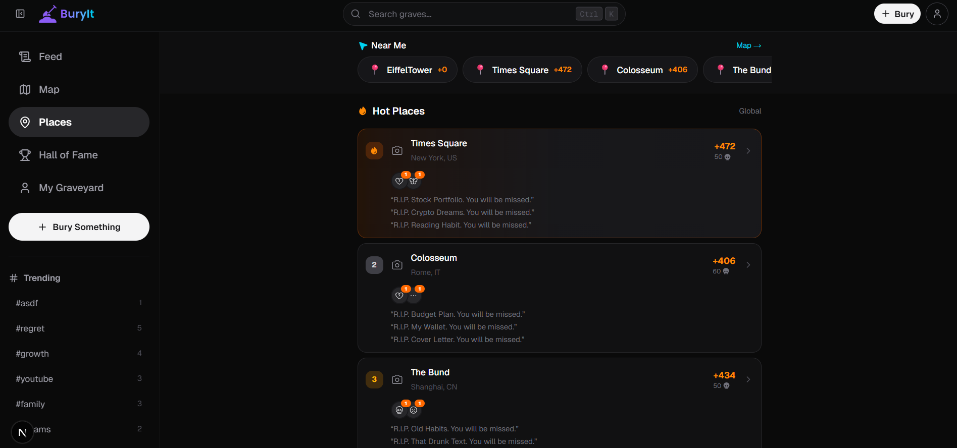 BuryIt gallery image