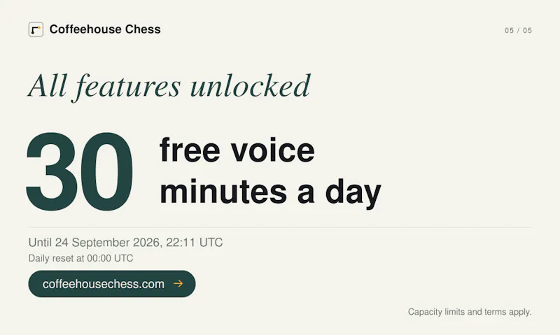 Coffeehouse Chess screenshot 5
