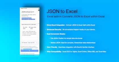 JSON to Excel by WTSolutions gallery image