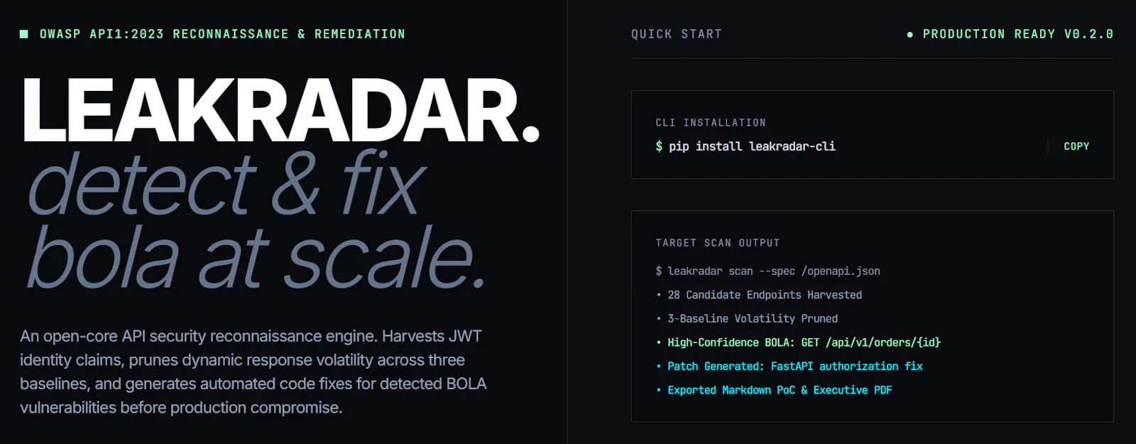 LeakRadar  screenshot 1
