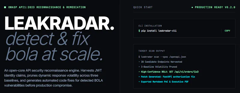 LeakRadar  screenshot 1