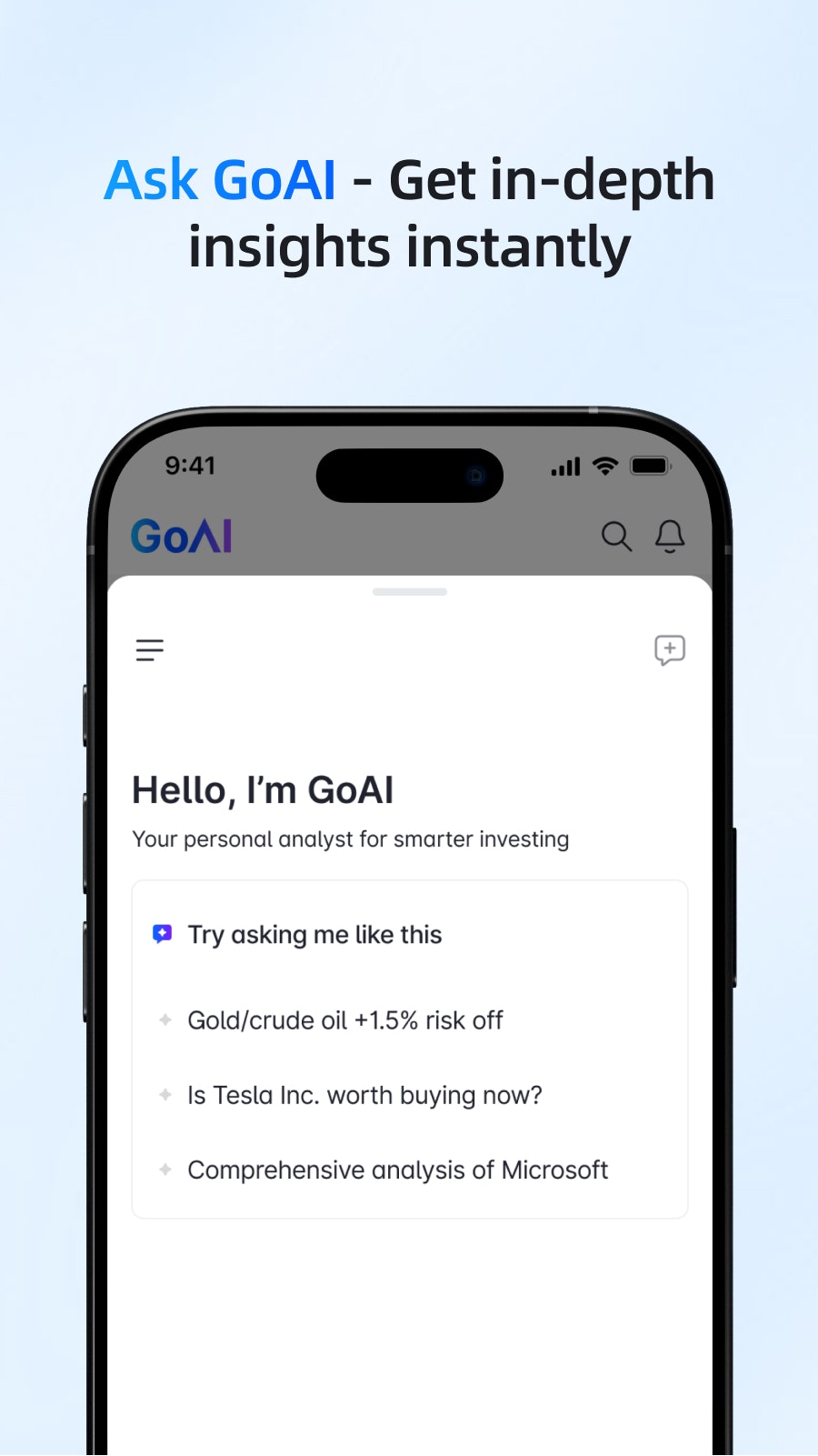 GoAI - Screenshot 4 showing product features and functionality