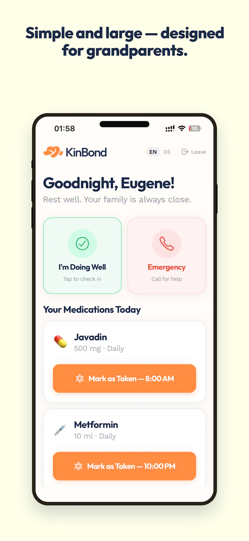 KinBond screenshot 2
