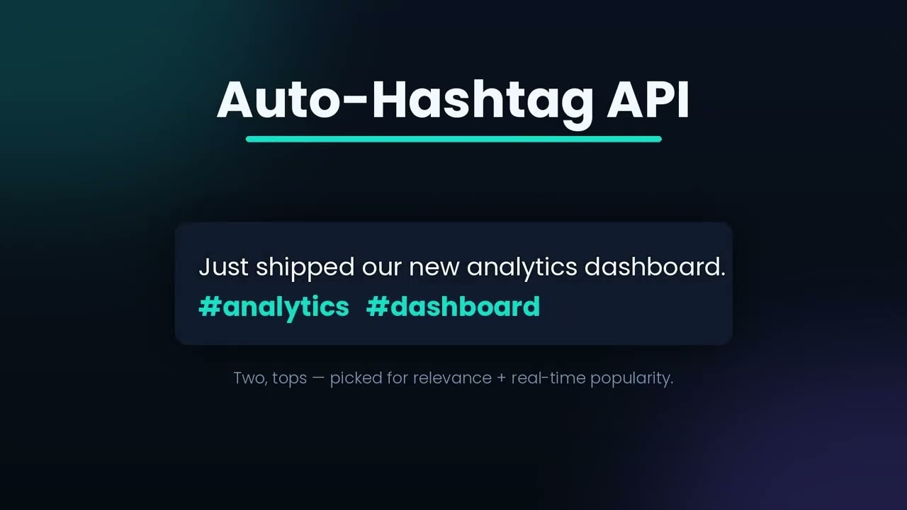 Auto-Hashtag API gallery image