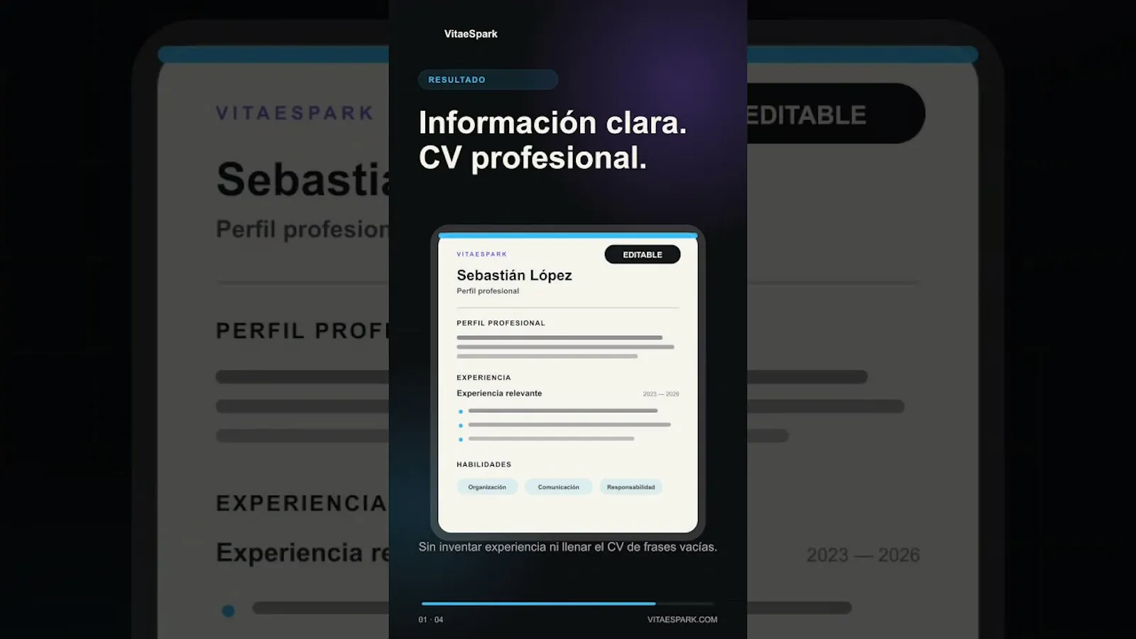 VitaeSpark screenshot 1 (video preview)