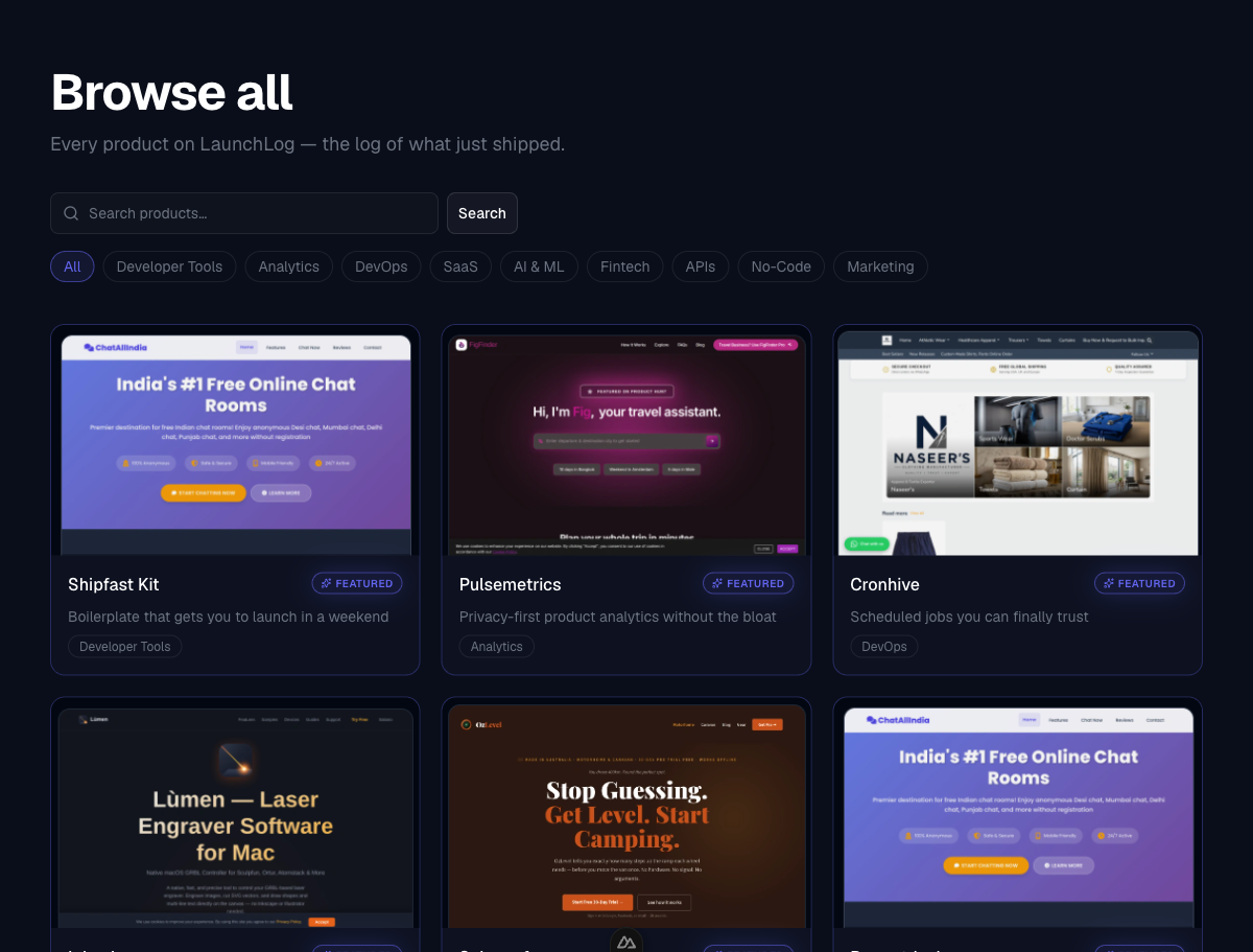 LaunchLog gallery image