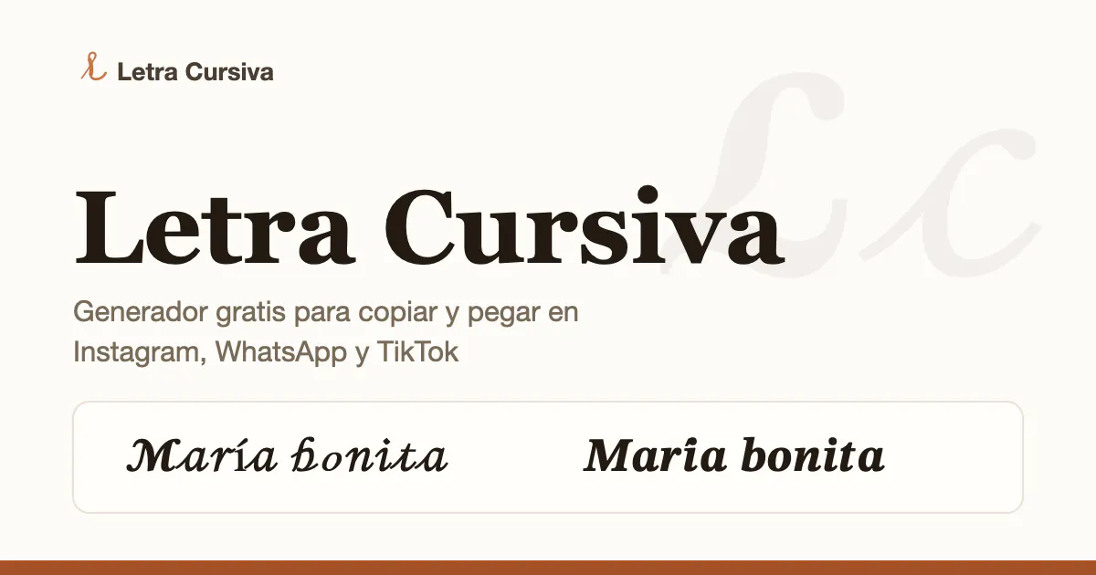 Letra Cursiva gallery image
