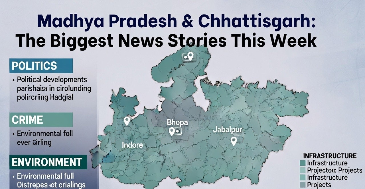 Madhya Pradesh and Chhattisgarh news  - Product Hunt launch logo and brand identity