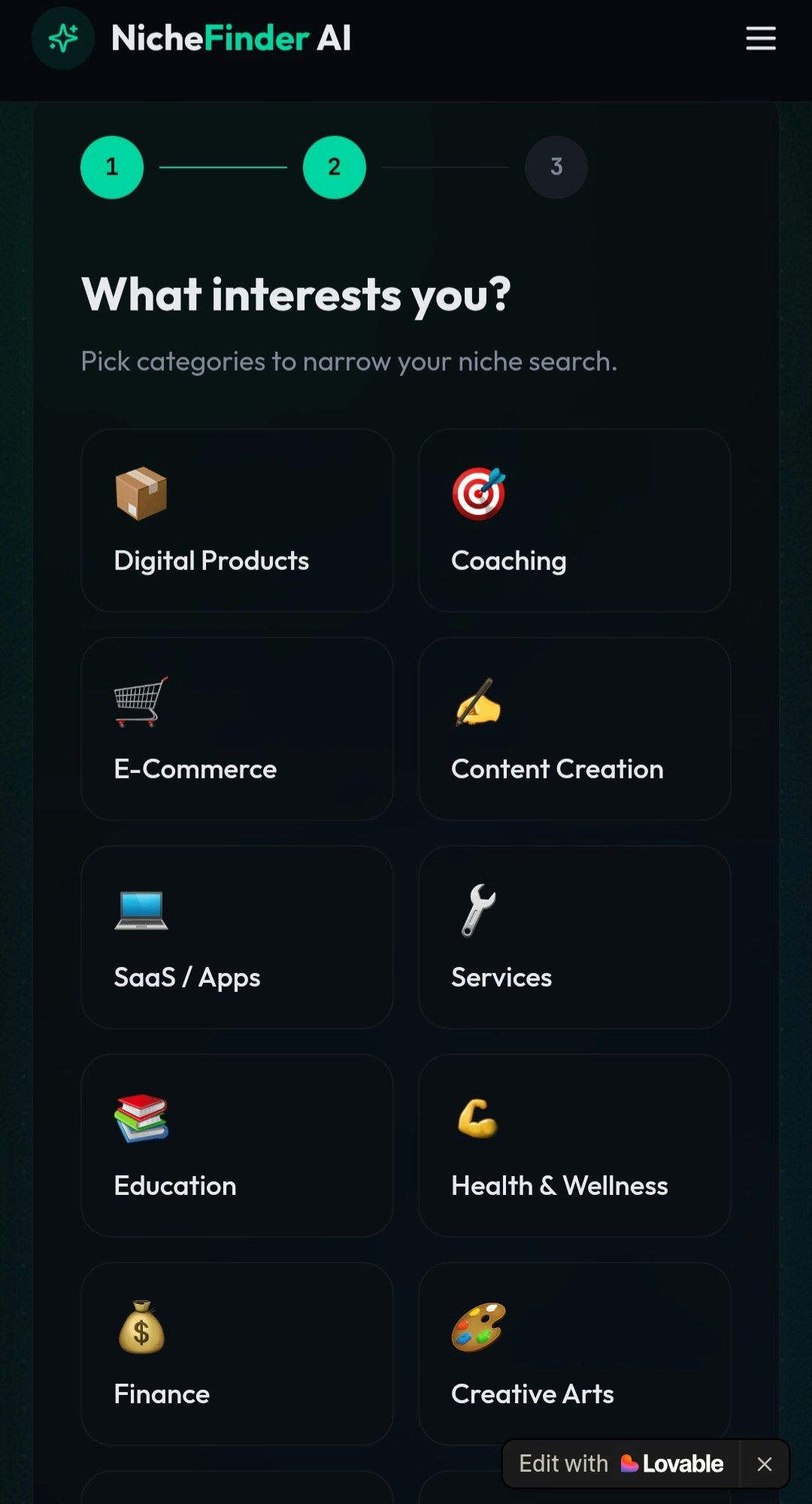 NicheFinder AI gallery image