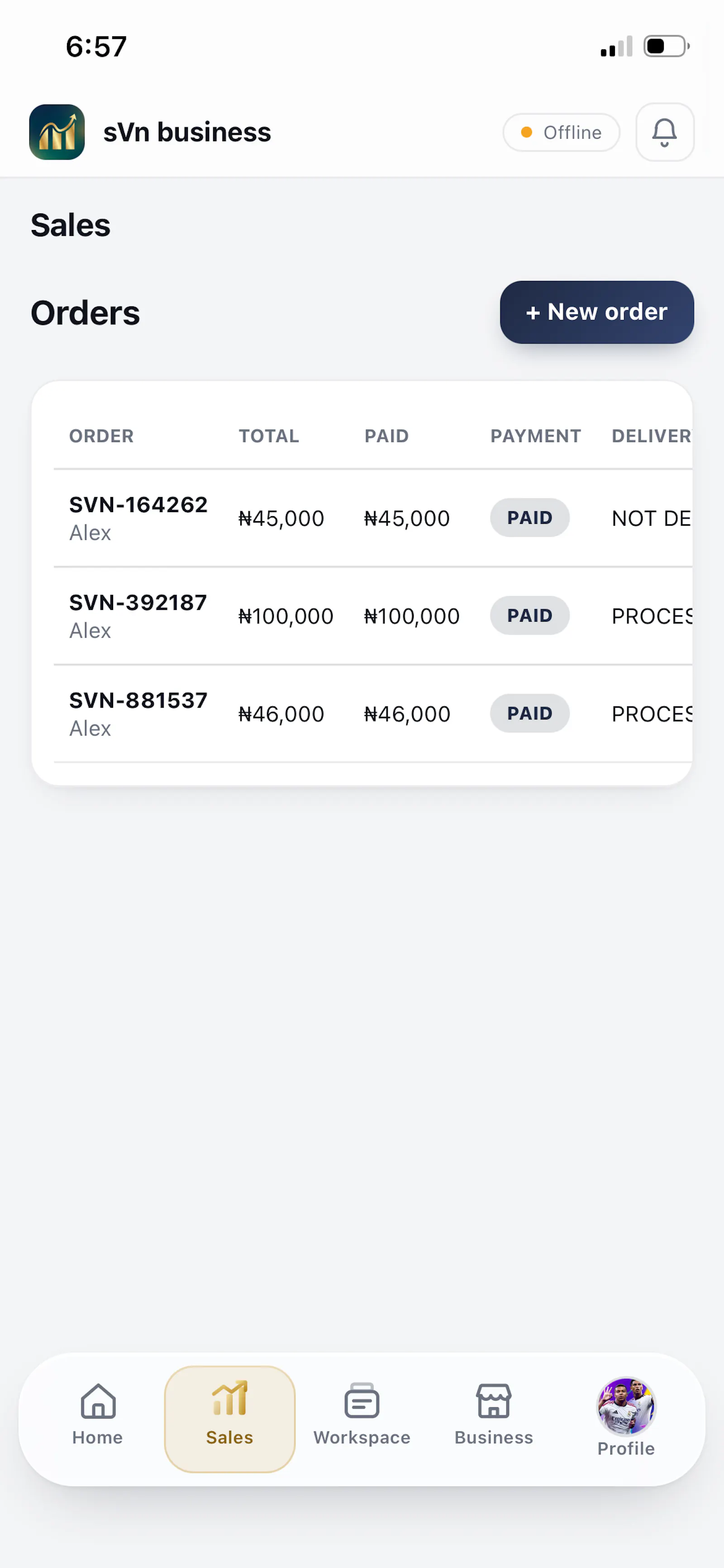 sVn Business screenshot 2