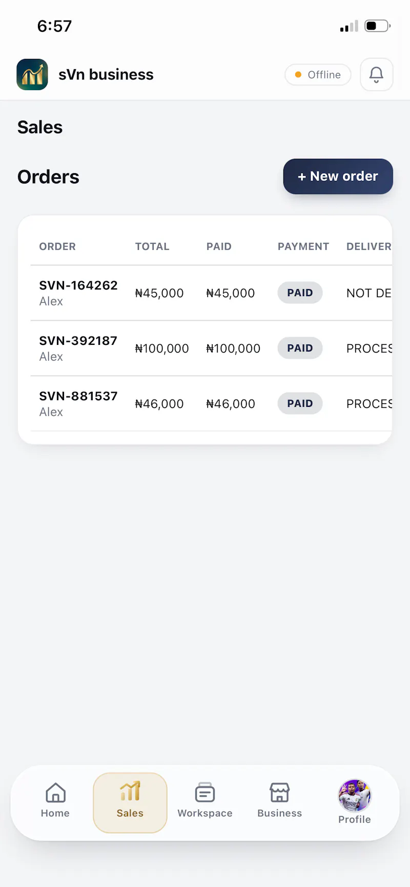 sVn Business screenshot 2