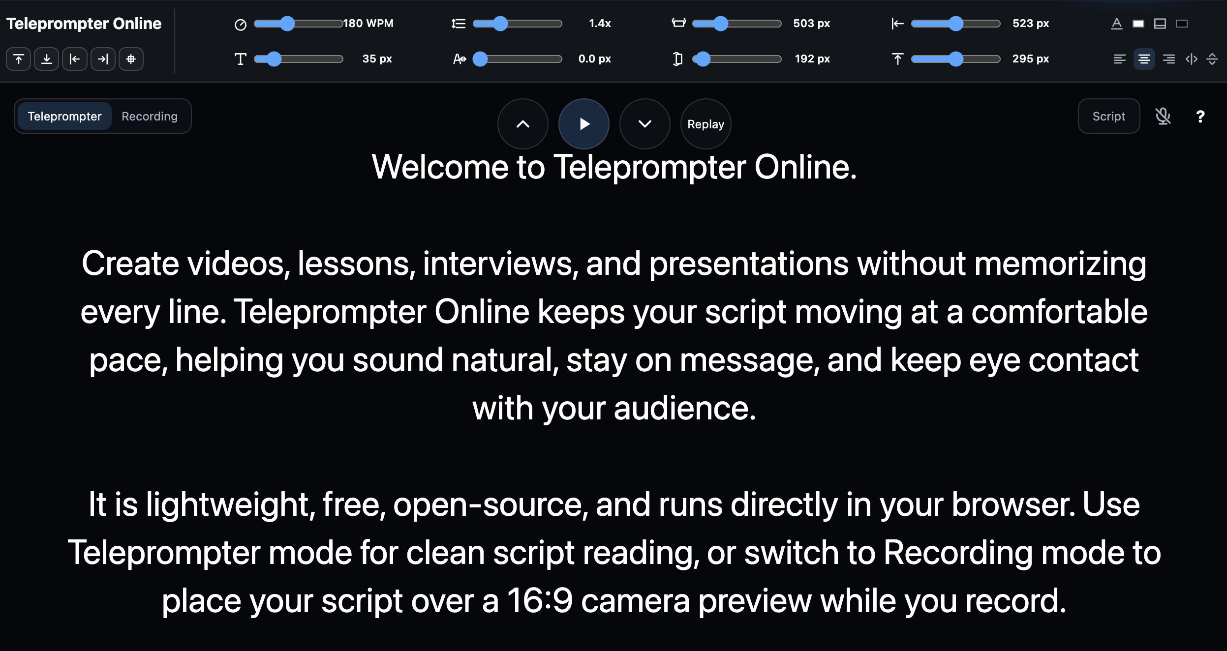 Teleprompter Online gallery image