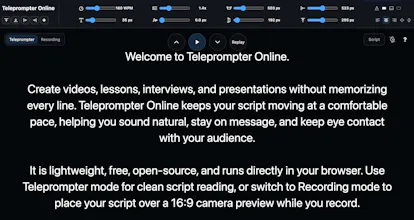Teleprompter Online gallery image