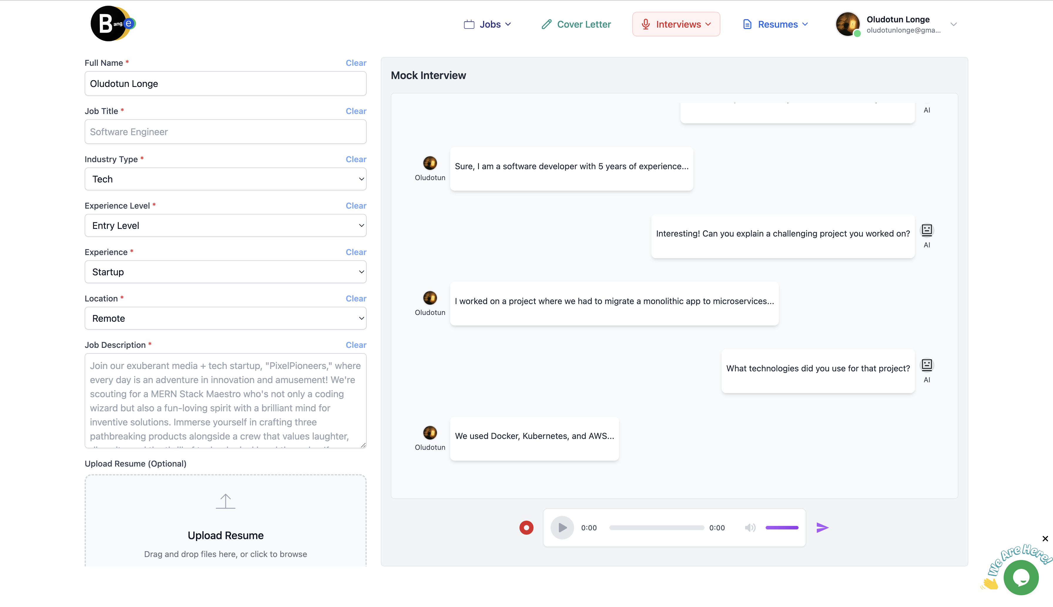 Bange.io - Screenshot 5 showing product features and functionality