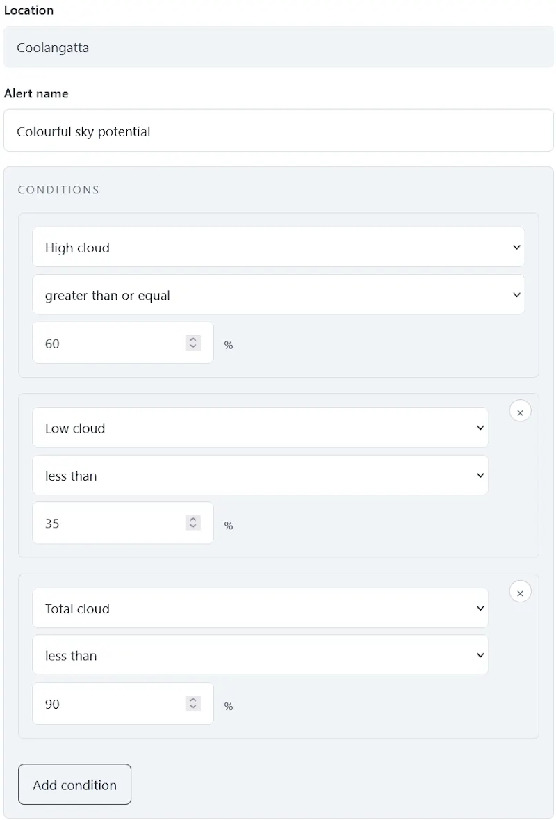 PhotoSignal - Photography Weather Alerts screenshot 1