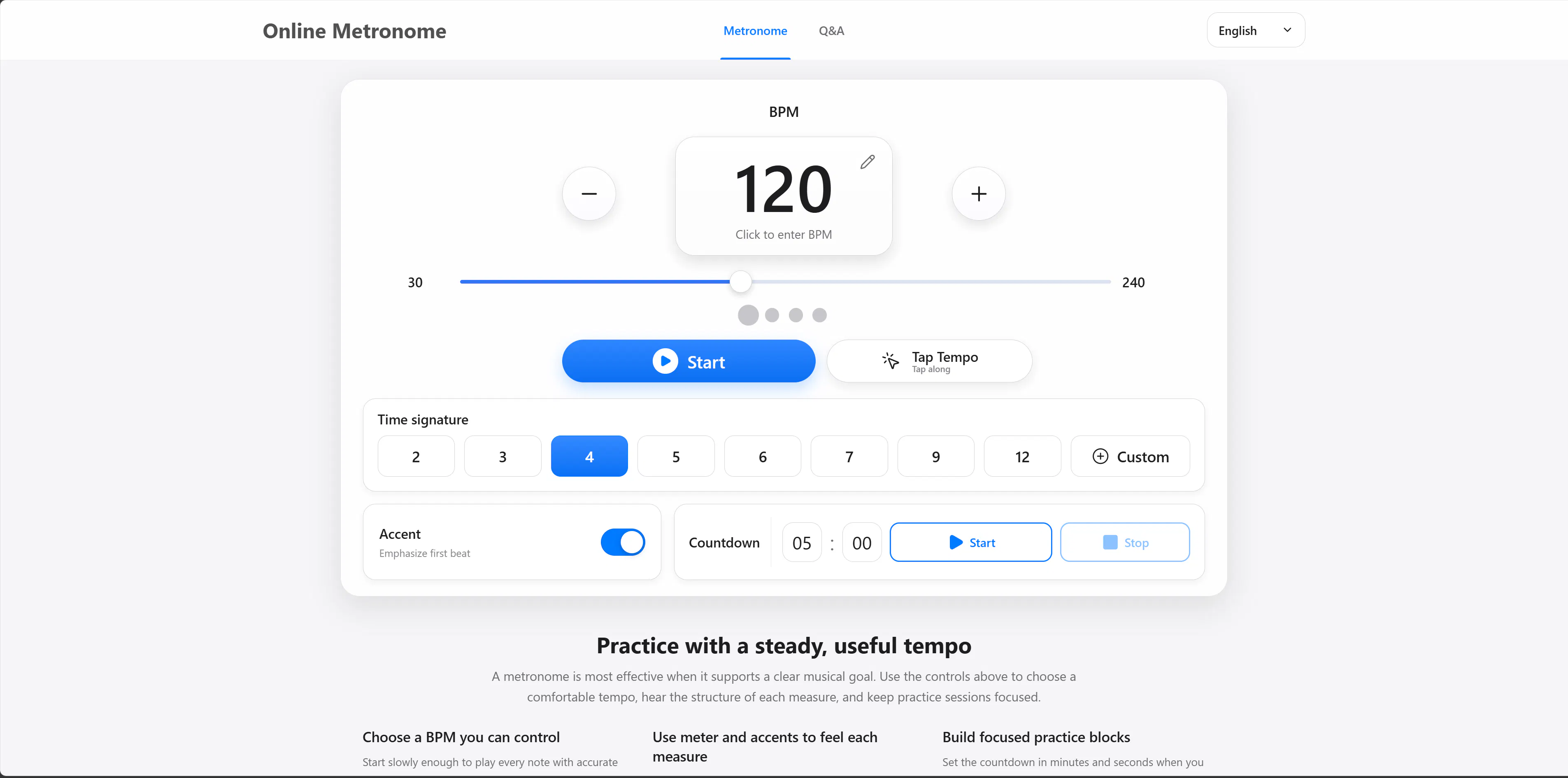 Free Online Metronome gallery image