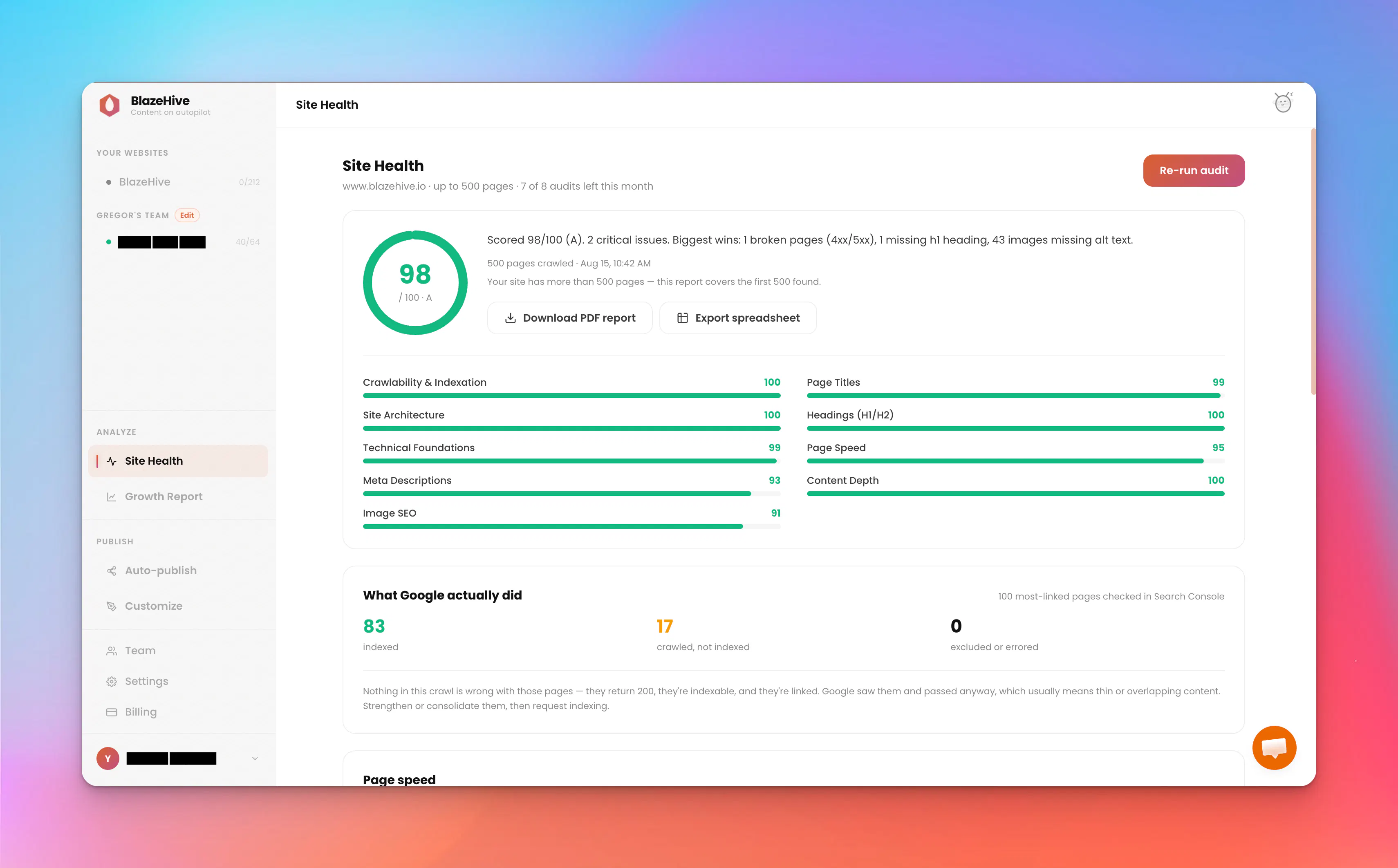 BlazeHive: #1 AI SEO Agent on Autopilot gallery image
