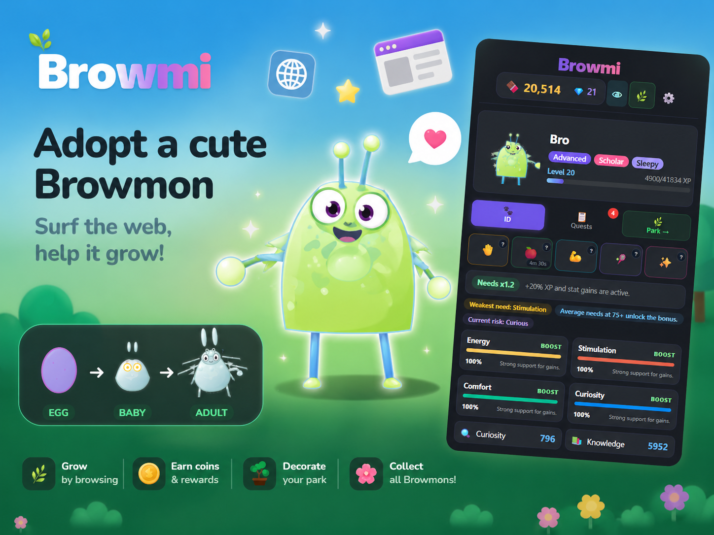 Browmi: Virtual Pet Browser Companion gallery image