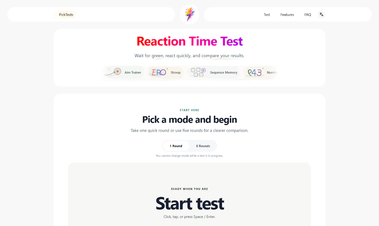 Pick a Test screenshot 2
